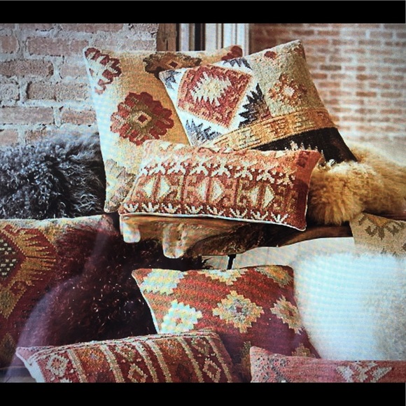 Other - NWOT Rustic Kilim indoor 18” SQ throw pillow